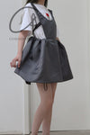 SHUSHUTONG open back dress aw21dr07 gray